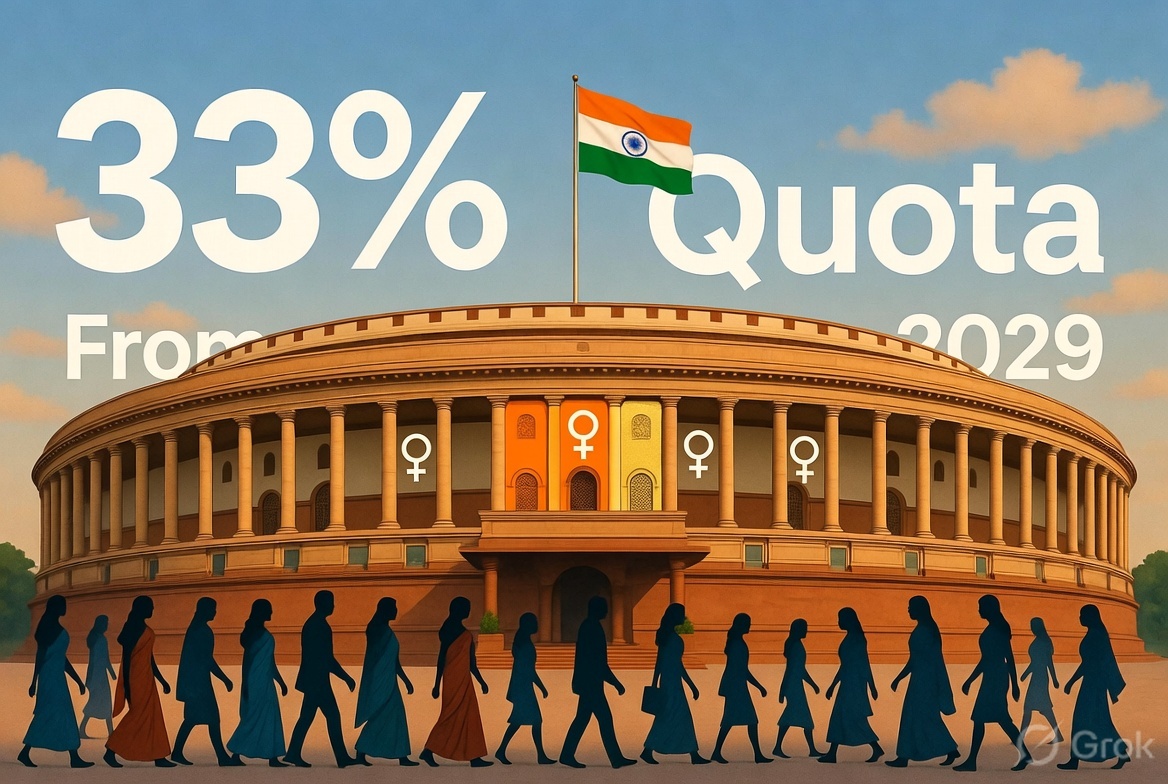Image related to Women's Reservation Act 2026: 33% Quota in Lok Sabha
